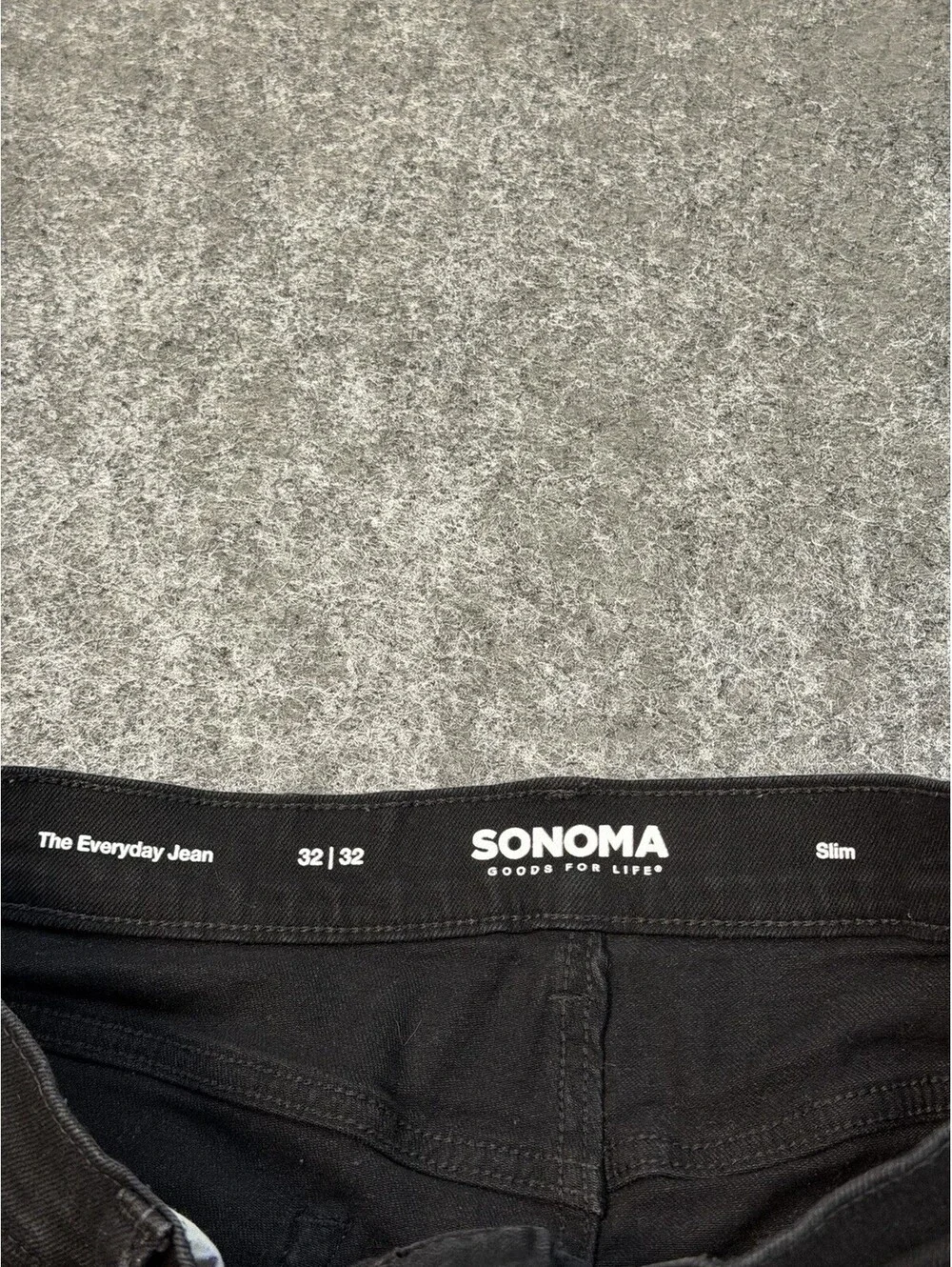 Sonoma Everyday Jean Slim Black Stretch Jeans Mens 32x32 Denim Pants